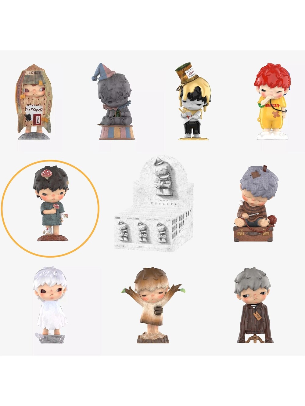 POP MART Hirono Reshape Blind Box Confirmed Figure - "Parasite" Mushrooms